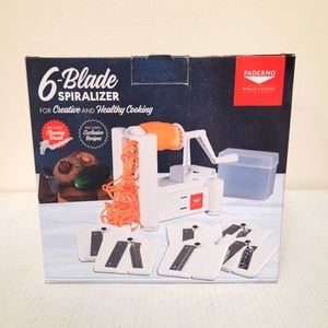 Nwt! Paderno World Cuisine 6-Blade Vegetable  Spiralizer